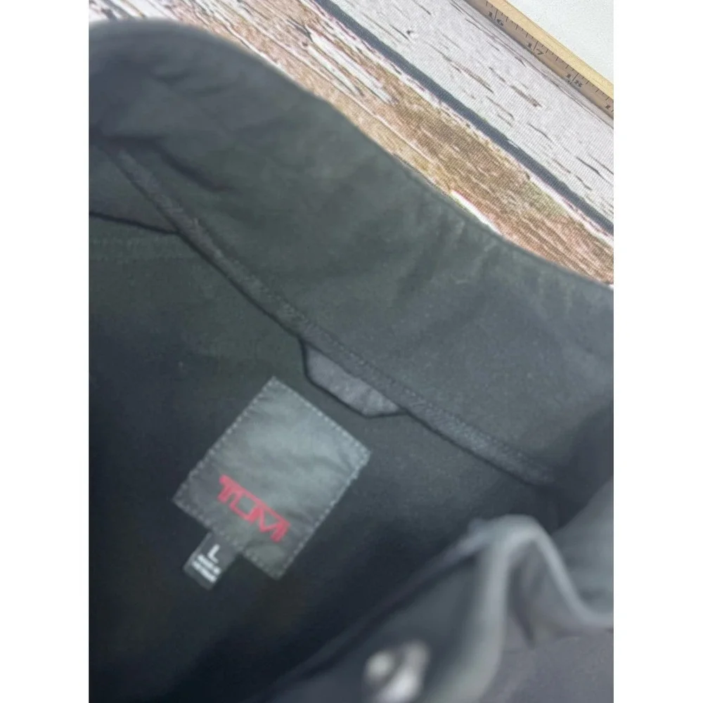 Tumi Black Soft Shell Fleece Lined Jacket Men's Large‎